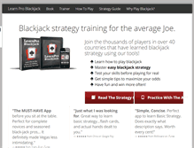 Tablet Screenshot of learnproblackjack.com